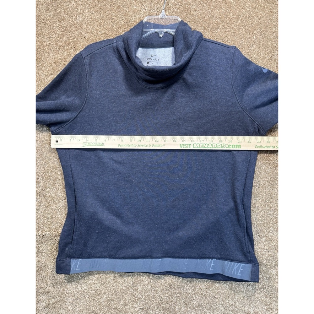 Nike Dri Fit Women's Sweatshirt -  Cowl Neck‎ Pullover Navy Athletic Size XL - Picture 7 of 11